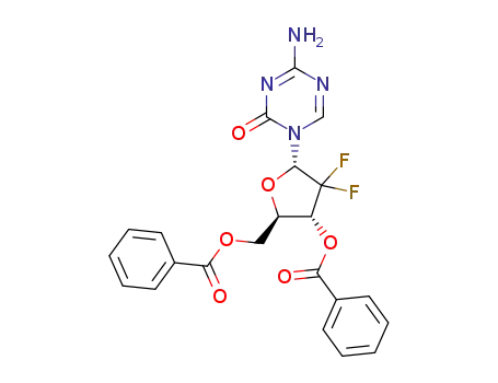 Molecular Structure of 1537910-71-6 (3',5'-dibenzoyl-2',2'-difluoro-5-aza-α-2'-deoxycytidine)