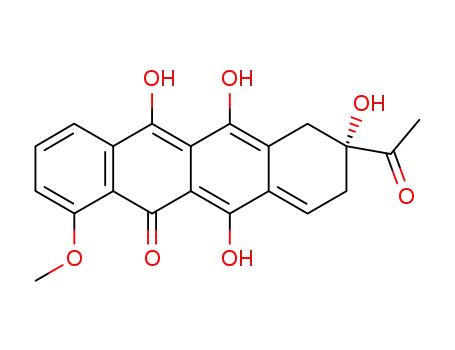 Molecular Structure of 85337-17-3 (5(8H)-Naphthacenone,
9-acetyl-9,10-dihydro-6,9,11,12-tetrahydroxy-4-methoxy-, (R)-)