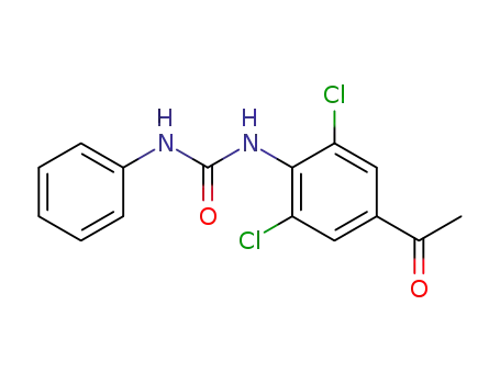Molecular Structure of 60677-48-7 (3,5-dichloro-4-phenylcarbamoylaminoacetophenone)