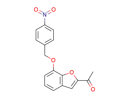 Molecular Structure of 105627-53-0 (Ethanone, 1-[7-[(4-nitrophenyl)methoxy]-2-benzofuranyl]-)