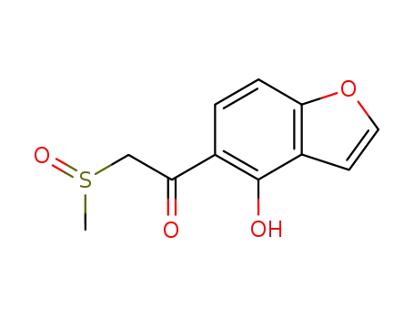 1-(4-hydroxybenzofuran-5-yl)-2-methanesulfinylethanone