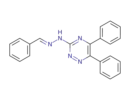 N-[(Z)-benzylideneamino]-5,6-diphenyl-1,2,4-triazin-3-amine