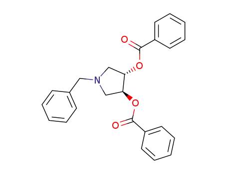 (3S,4S)-3,4-dibenzoyloxy-1-benzylpyrrolidine