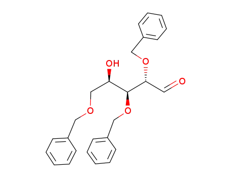 Molecular Structure of 115563-43-4 (2,3,5-TRI-O-BENZYL-D-LYXOFURANOSE)