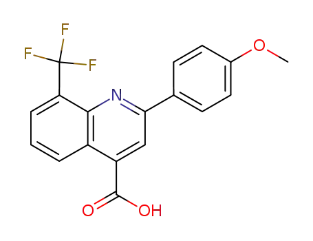 2-(4-Methoxyphenyl)-8-(trifluoromethyl)quinoline-4-carboxylic acid