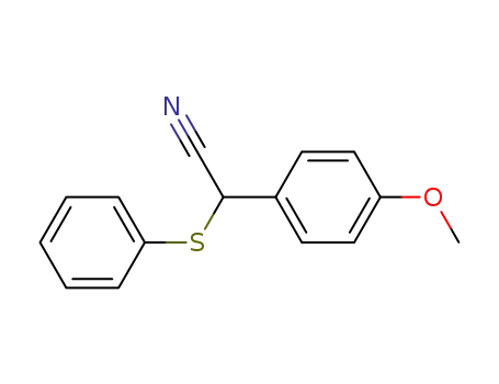 Benzeneacetonitrile, 4-methoxy-a-(phenylthio)-