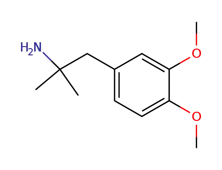 Molecular Structure of 75561-47-6 (1-(3,4-dimethoxyphenyl)-2-methylpropan-2-amine)