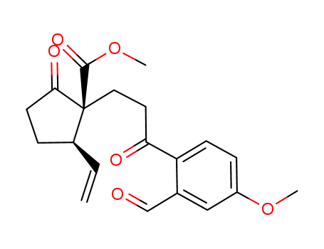 (1S,5R)-1-[3-(2-Formyl-4-methoxy-phenyl)-3-oxo-propyl]-2-oxo-5-vinyl-cyclopentanecarboxylic acid methyl ester