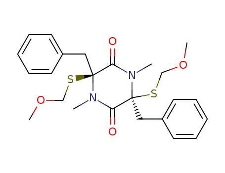 2,5-Piperazinedione,
3,6-bis[(methoxymethyl)thio]-1,4-dimethyl-3,6-bis(phenylmethyl)-, cis-