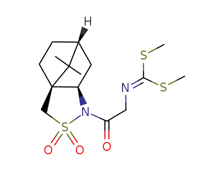 Molecular Structure of 127556-03-0 ((2R)-BORNANE-10,2-SULTAM GLYCINATE)
