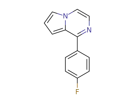 Molecular Structure of 112758-96-0 (Pyrrolo[1,2-a]pyrazine, 1-(4-fluorophenyl)-)
