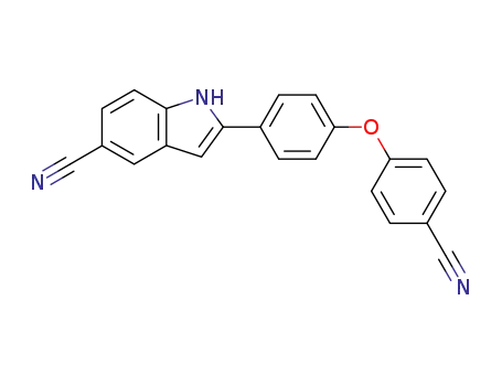 2-[4-(4-Cyanophenoxy)phenyl]-1H-indole-5-carbonitrile