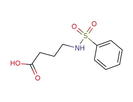 Molecular Structure of 85845-09-6 (4-[(phenylsulfonyl)amino]butanoic acid)
