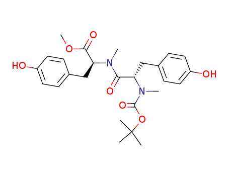 L-Tyrosine,
N-[N-[(1,1-dimethylethoxy)carbonyl]-N-methyl-L-tyrosyl]-N-methyl-,
methyl ester