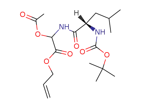 N-tert-Butyloxycarbonyl-L-leucyl-DL-α-acetoxyglycine allyl ester