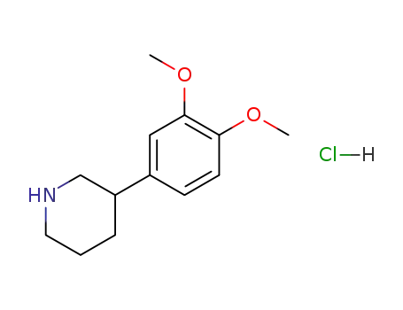 Piperidine, 3-(3,4-dimethoxyphenyl)-, hydrochloride