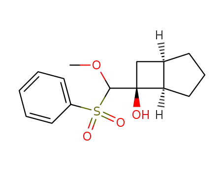 (1α,5α)-6-<Methoxy(phenylsulphonyl)methyl>bicyclo<3.2.0>heptan-6-ol