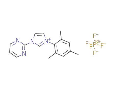 3-(2,4,6-trimethylphenyl)-1-(pyrimidin-2-yl)-1H-imidazol-3-ium hexafluorophosphate