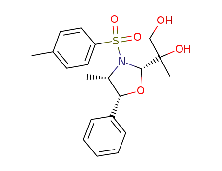 (2RS,2'S,4'S,5'R)-2-<4'-methyl-5'-phenyl-3'-(toluene-4''-sulfonyl)-oxazolidin-2'-yl>-propane-1,2-diol