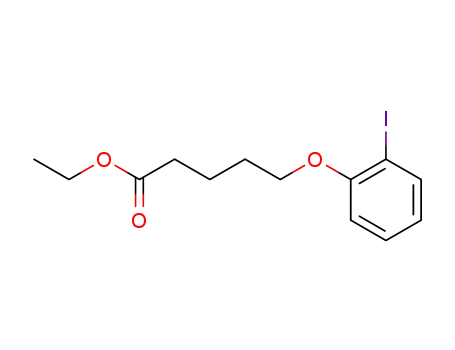 Molecular Structure of 132902-33-1 (ethyl 5-(2-iodophenoxy)pentanoic acid)