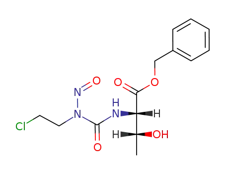 L-Threonine, N-(((2-chloroethyl)nitrosoamino)carbonyl)-, phenylmethyl ester