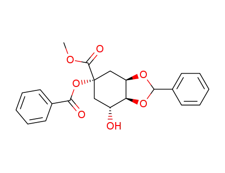 (3aR,5S,7R,7aS)-5-Benzoyloxy-7-hydroxy-2-phenyl-hexahydro-benzo[1,3]dioxole-5-carboxylic acid methyl ester