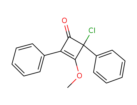 2-Cyclobuten-1-one, 4-chloro-3-methoxy-2,4-diphenyl-