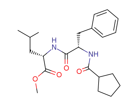 Molecular Structure of 120915-52-8 (N-<N-(cyclopentylcarbonyl)-L-phenylalanyl>-L-leucine, methyl ester)