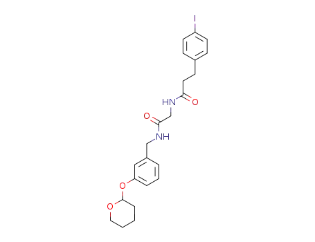 N-<3-(2-tetrahydropyranyloxy)benzyl>-2-<3-(4-iodophenyl)propionamido>acetamide