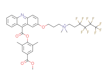 C<sub>35</sub>H<sub>34</sub>F<sub>9</sub>N<sub>2</sub>O<sub>5</sub><sup>(1+)</sup>