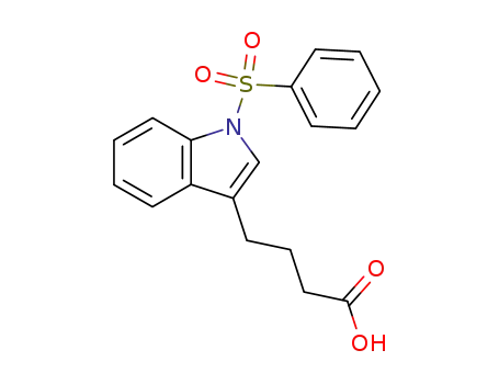 Molecular Structure of 121963-49-3 (4-<1-(phenylsulfonyl)-3-indolyl>butanoic acid)