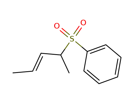 Molecular Structure of 97663-40-6 ((E)-1-methyl-2-butenyl phenyl sulfone)