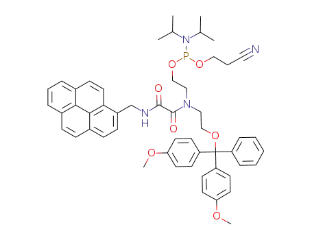 N-1-pyrenemethyl-N'-2-(4,4'-dimethoxytrityloxy)ethyl-N'-2-(2-cyanoethoxy-N,N-diisopropylaminophosphinyloxy)ethyloxalamide