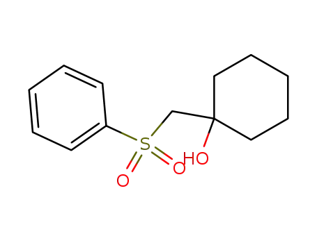 Molecular Structure of 59807-87-3 (Cyclohexanol, 1-[(phenylsulfonyl)methyl]-)