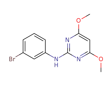 Molecular Structure of 1627898-13-8 (2-[(3-bromophenyl)amino]-4,6-dimethoxypyrimidine)