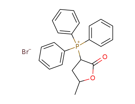 Molecular Structure of 73642-90-7 ((5-Methyl-2-oxotetrahydrofuran-3-yl)triphenylphosphoniumbromid)