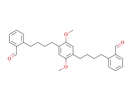 Benzaldehyde,
2,2'-[(2,5-dimethoxy-1,4-phenylene)di-4,1-butanediyl]bis-