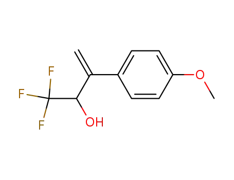 Molecular Structure of 89618-98-4 (Benzeneethanol, 4-methoxy-b-methylene-a-(trifluoromethyl)-)