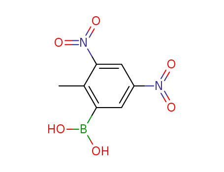 Molecular Structure of 24341-76-2 ((3,5-DINITRO-2-METHYLPHENYL)BORONIC ACID)