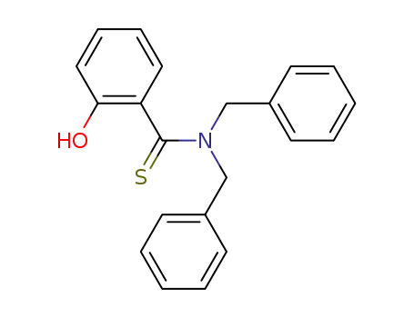 Molecular Structure of 61629-28-5 (Benzenecarbothioamide, 2-hydroxy-N,N-bis(phenylmethyl)-)