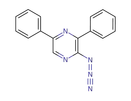 Molecular Structure of 76849-28-0 (Pyrazine, 2-azido-3,5-diphenyl-)