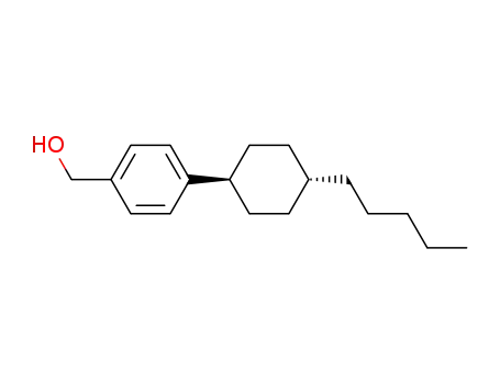 Molecular Structure of 82380-25-4 (Benzenemethanol, 4-(trans-4-pentylcyclohexyl)-)