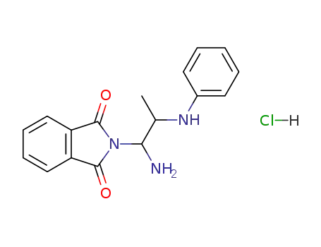 Molecular Structure of 108270-03-7 (2-methyl-2-anilino-1-aminoethanephthalimide HCl salt)