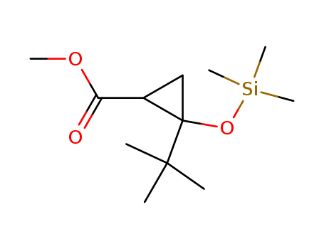 Cyclopropanecarboxylic acid,
2-(1,1-dimethylethyl)-2-[(trimethylsilyl)oxy]-, methyl ester