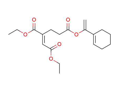 Molecular Structure of 106212-71-9 (1-Butene-1,2,4-tricarboxylic acid, 4-[1-(1-cyclohexen-1-yl)ethenyl]
1,2-diethyl ester, (E)-)