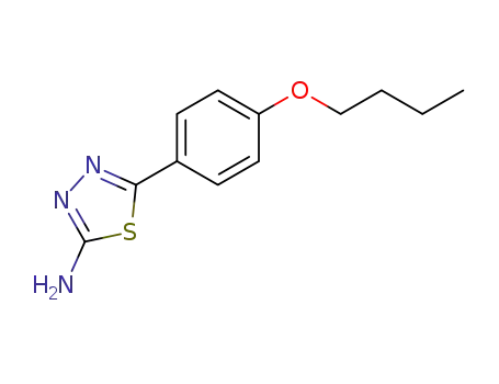 Molecular Structure of 235108-64-2 (5-(4-butoxyphenyl)-1,3,4-thiadiazol-2-amine)