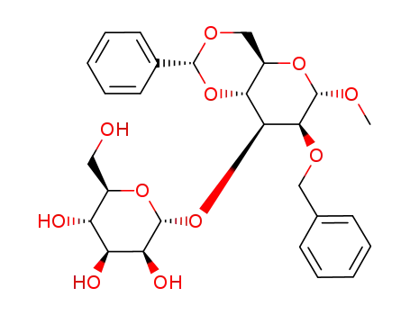 methyl 2-O-benzyl-4,6-O-benzylidene-3-O-α-D-mannopyranosyl-α-D-mannopyranoside
