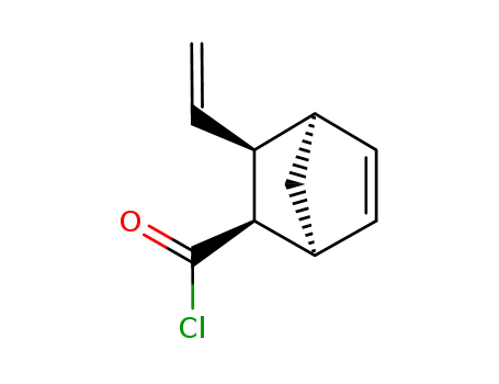 Molecular Structure of 98325-24-7 (Bicyclo[2.2.1]hept-5-ene-2-carbonyl chloride, 3-ethenyl-, (endo,endo)- (9CI))
