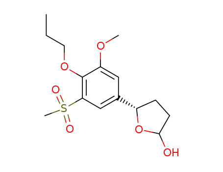 (S)-5-(3-Methanesulfonyl-5-methoxy-4-propoxy-phenyl)-tetrahydro-furan-2-ol