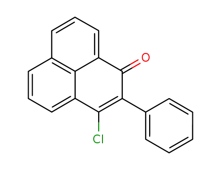 Molecular Structure of 82776-92-9 (1H-Phenalen-1-one, 3-chloro-2-phenyl-)